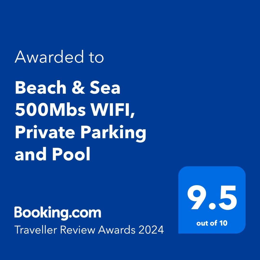 Beach & Sea Apt, Fast Wifi, Airco, Private Parking And Pool ポルティマン エクステリア 写真
